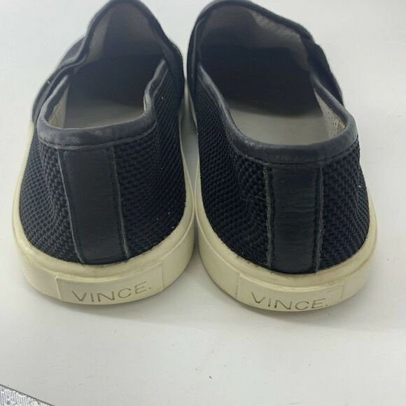 VINCE Black Woven Blair Slip On Sneakers 7.5 - Picture 8 of 10